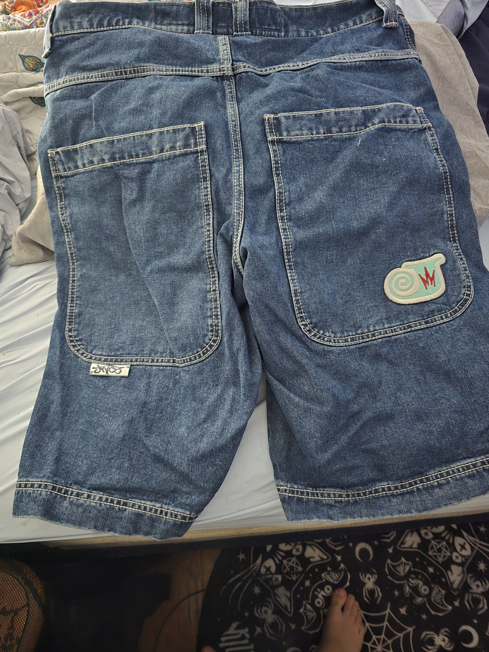 Jnco Shorts Twin Cannon Dark Denium 36